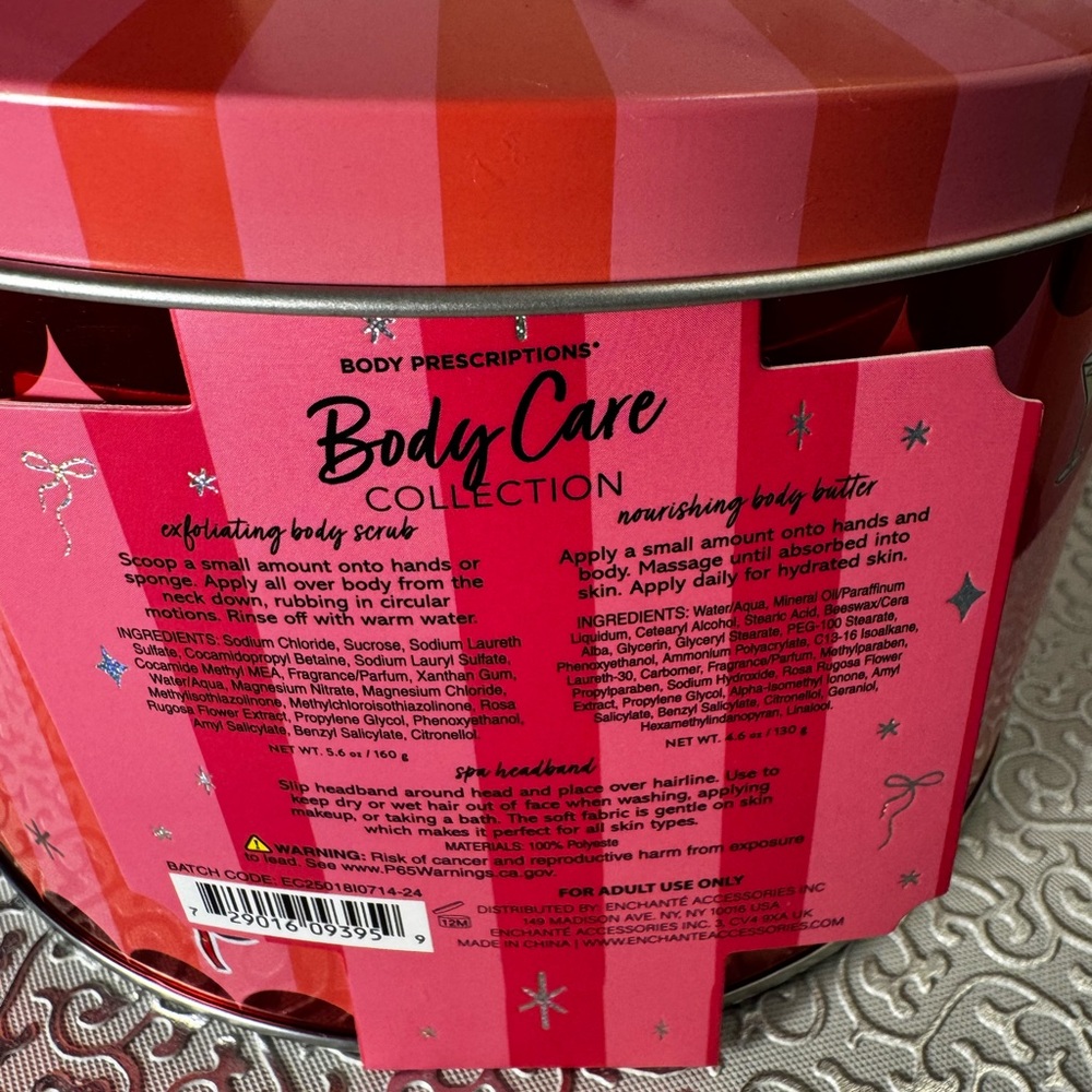 Body Prescriptions Rose Hip Body Care w/Body Scrub, Body Butter & Headband New - Picture 2 of 6